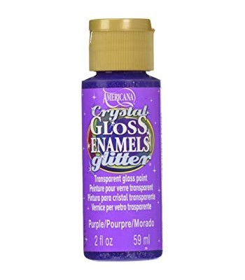 Purple Crystal Gloss Glitter Decoart Americana Enamel Paint 2oz.